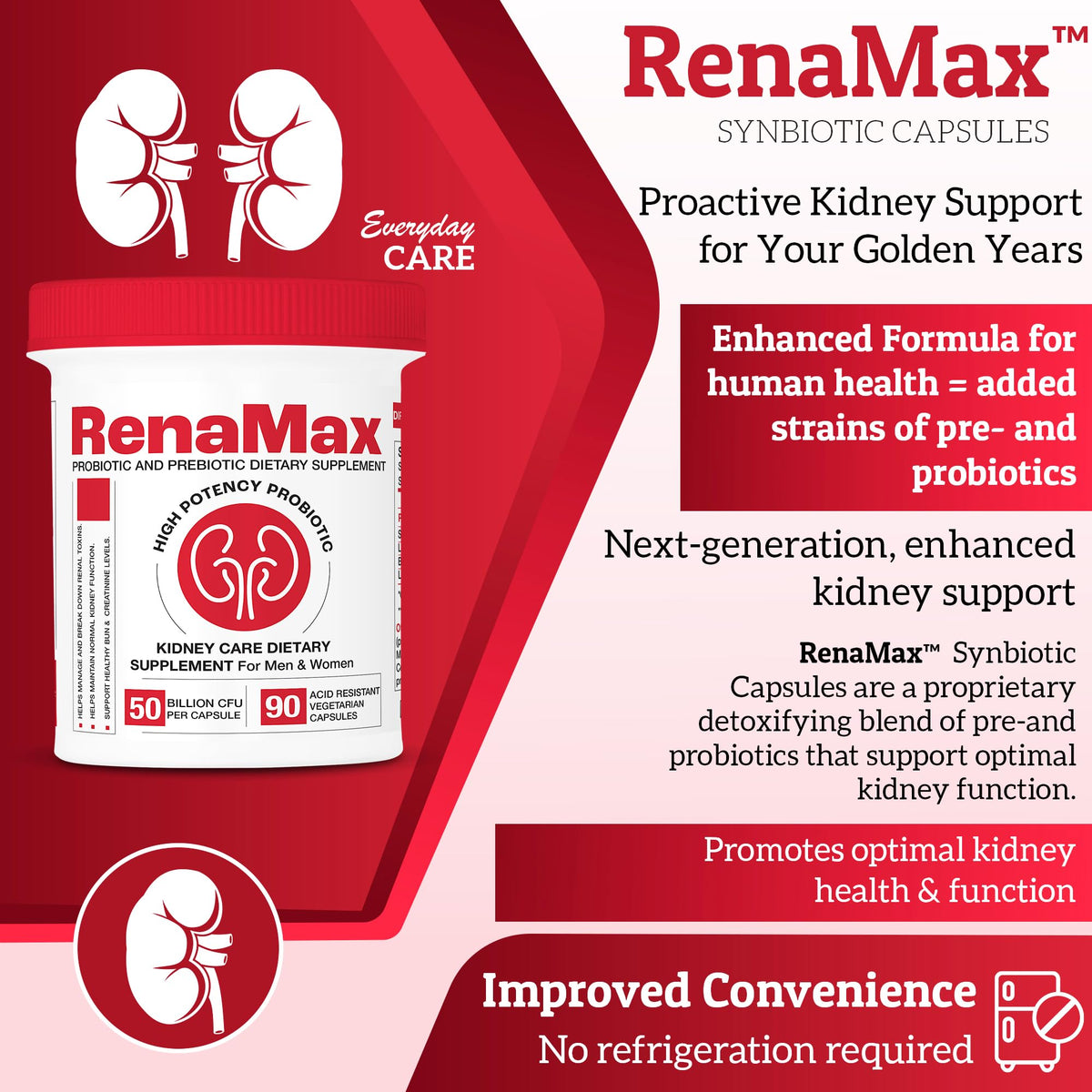 RENAMAX Complément Alimentaire RenaMax 90 Capsules sur une table