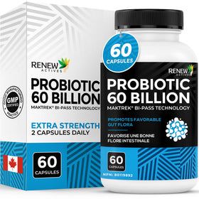 Renew Actives complément probiotique 60 milliards CFU 60 capsules vue de face