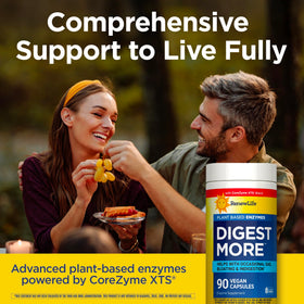 Renew Life Enzymes Végétales sur une table en bois