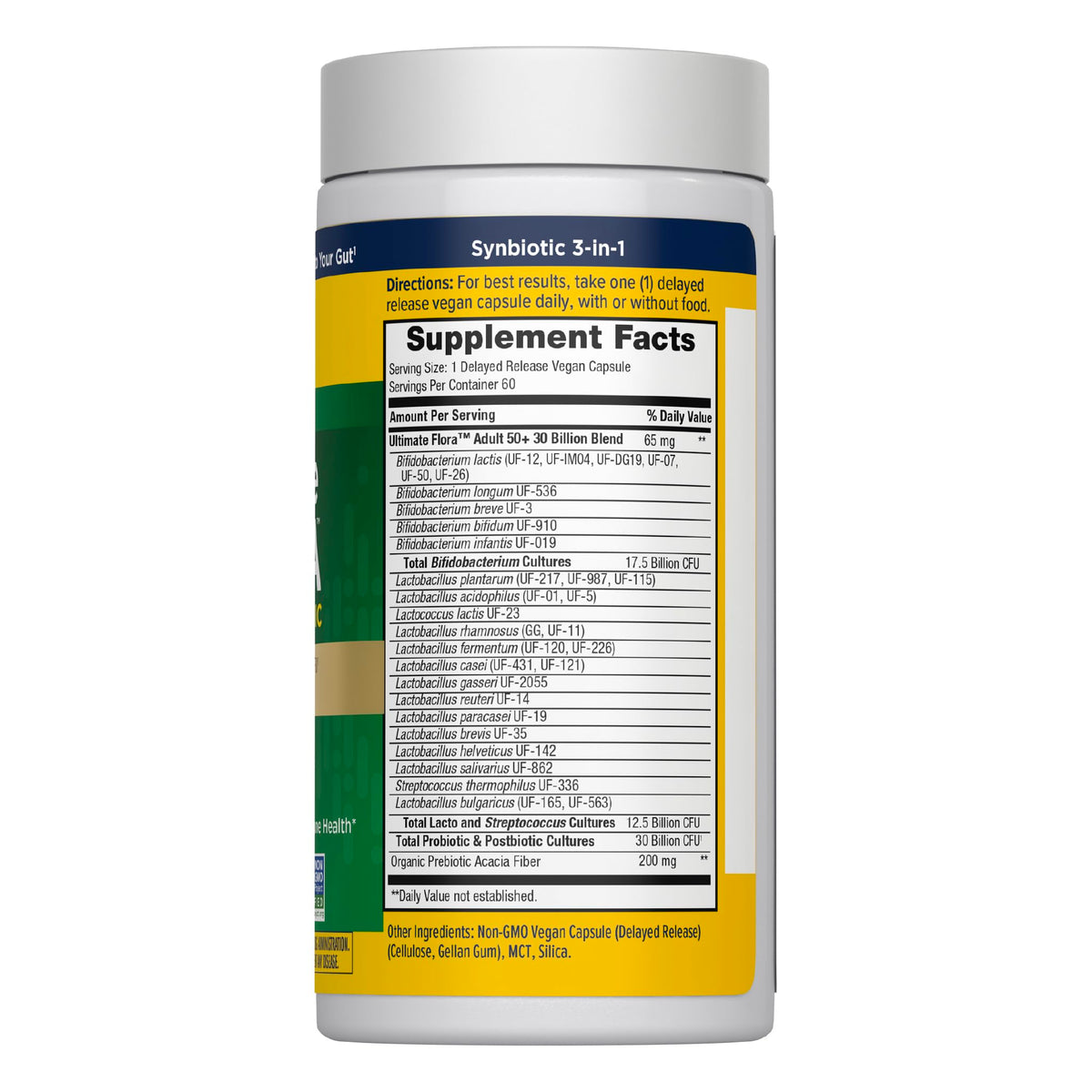 Renew Life Probiotique Adult 50+ capsules vue de côté
