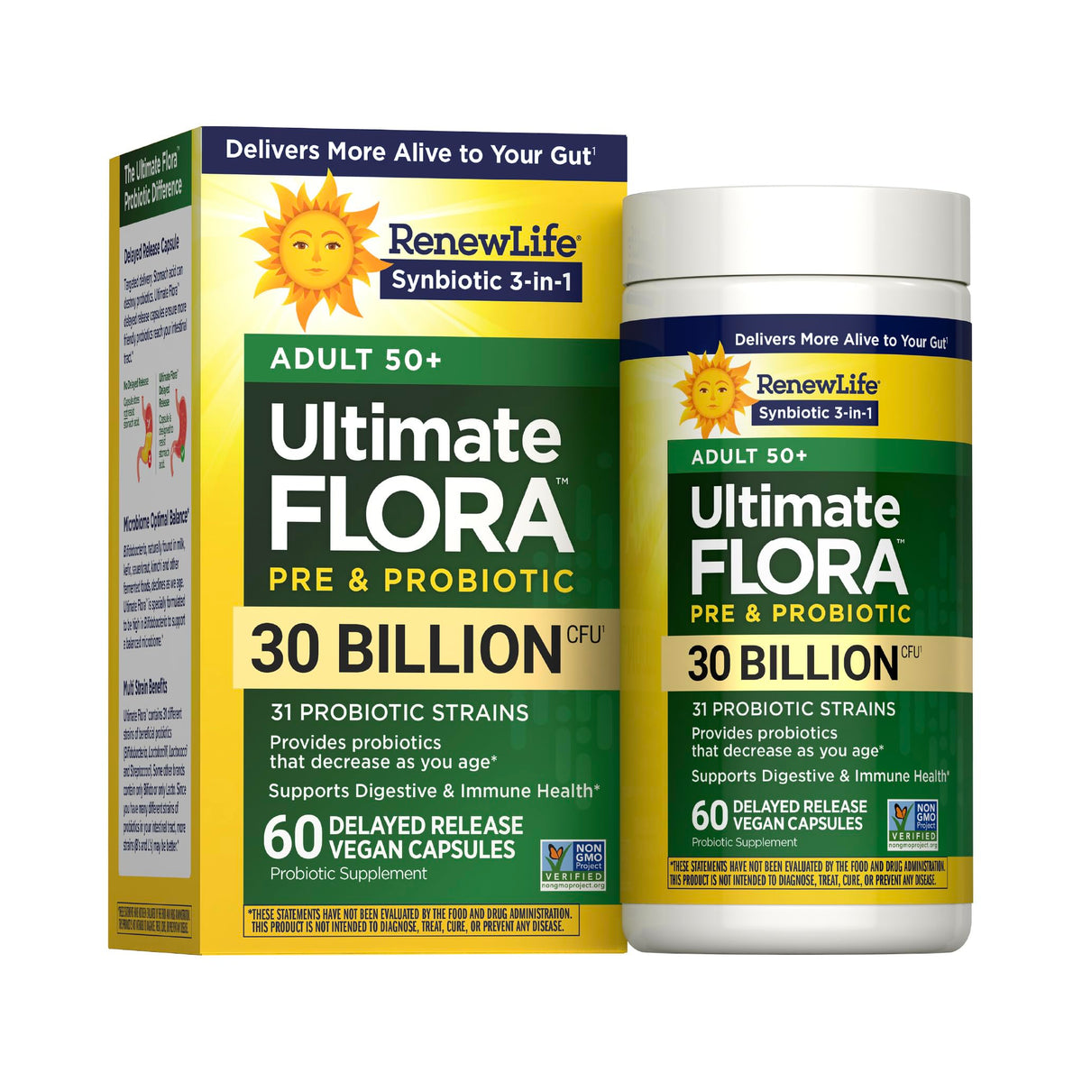 Renew Life Probiotique Adult 50+ flacon de 60 capsules