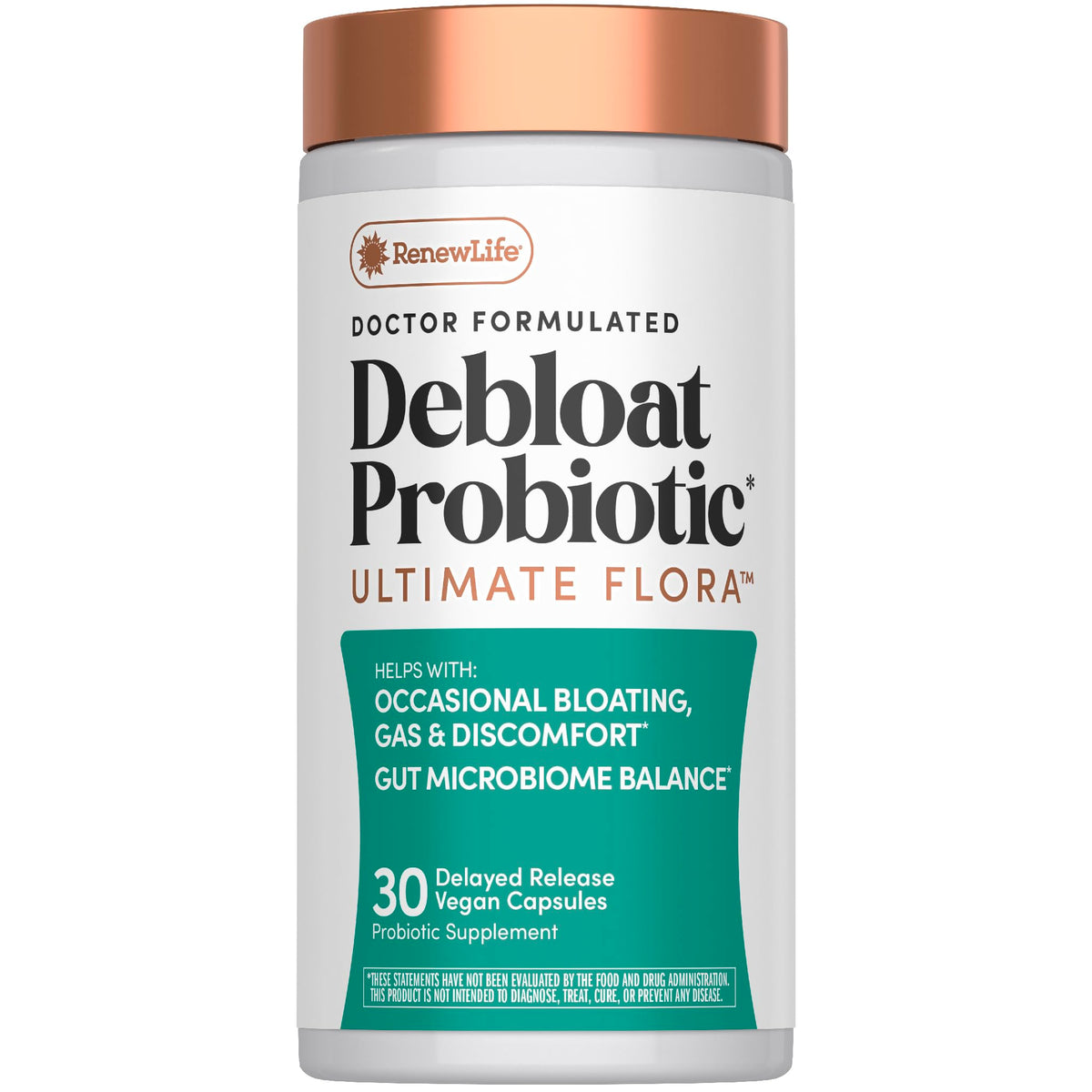 Renew Life Probiotique Debloat 27 souches 41g vue avant