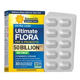 Renew Life Probiotique Extra Care 30 capsules végétariennes vue de face