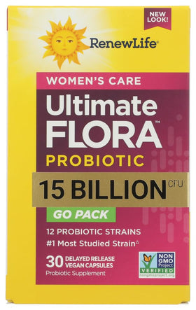 Renew Life Probiotique Femme 30 capsules vue de côté