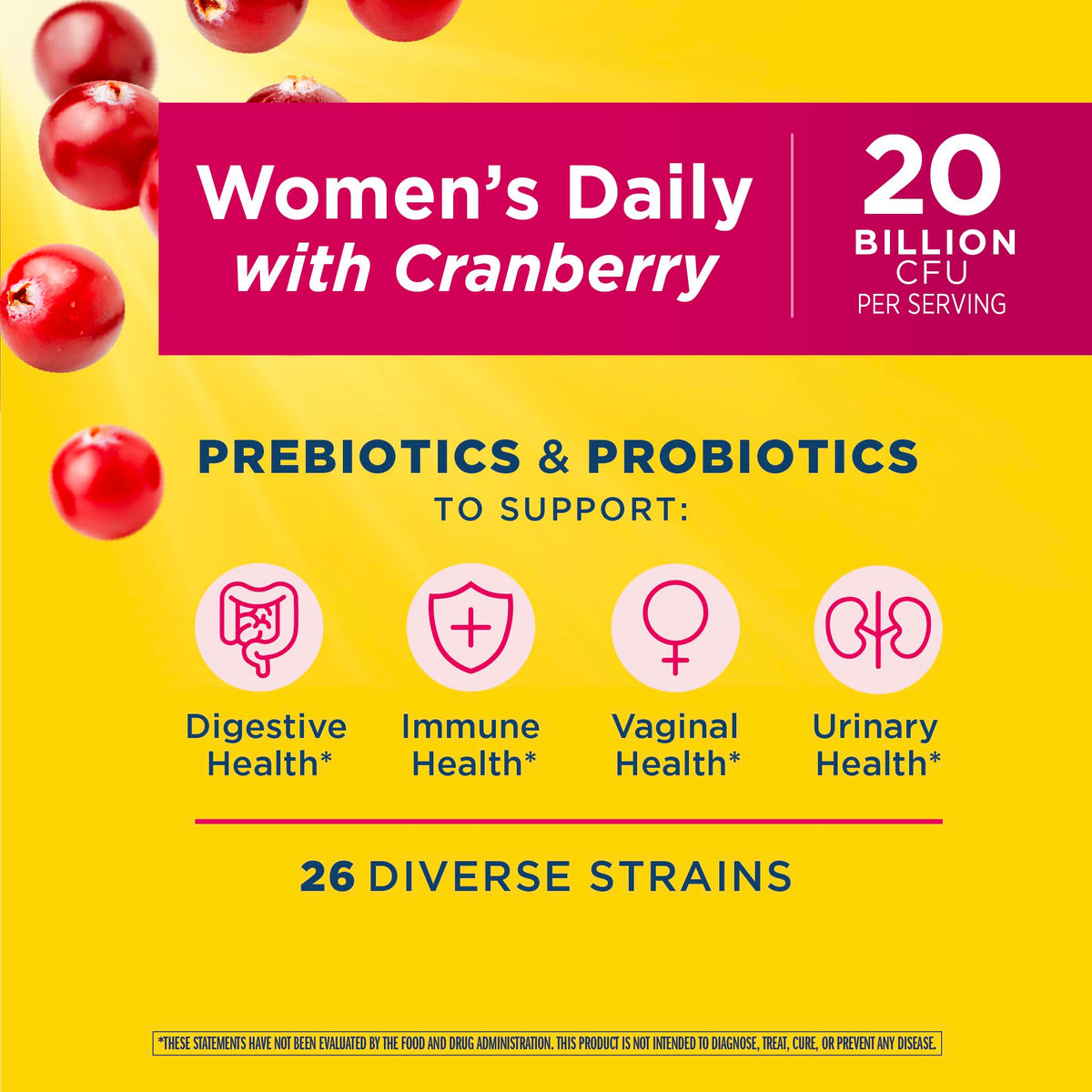 Renew Life Probiotique Prébiotique capsules sur fond blanc