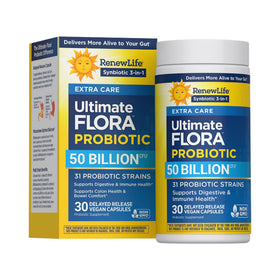 Renew Life Probiotique Ultimate Flora 50 Milliards CFU - vue avant de l'emballage