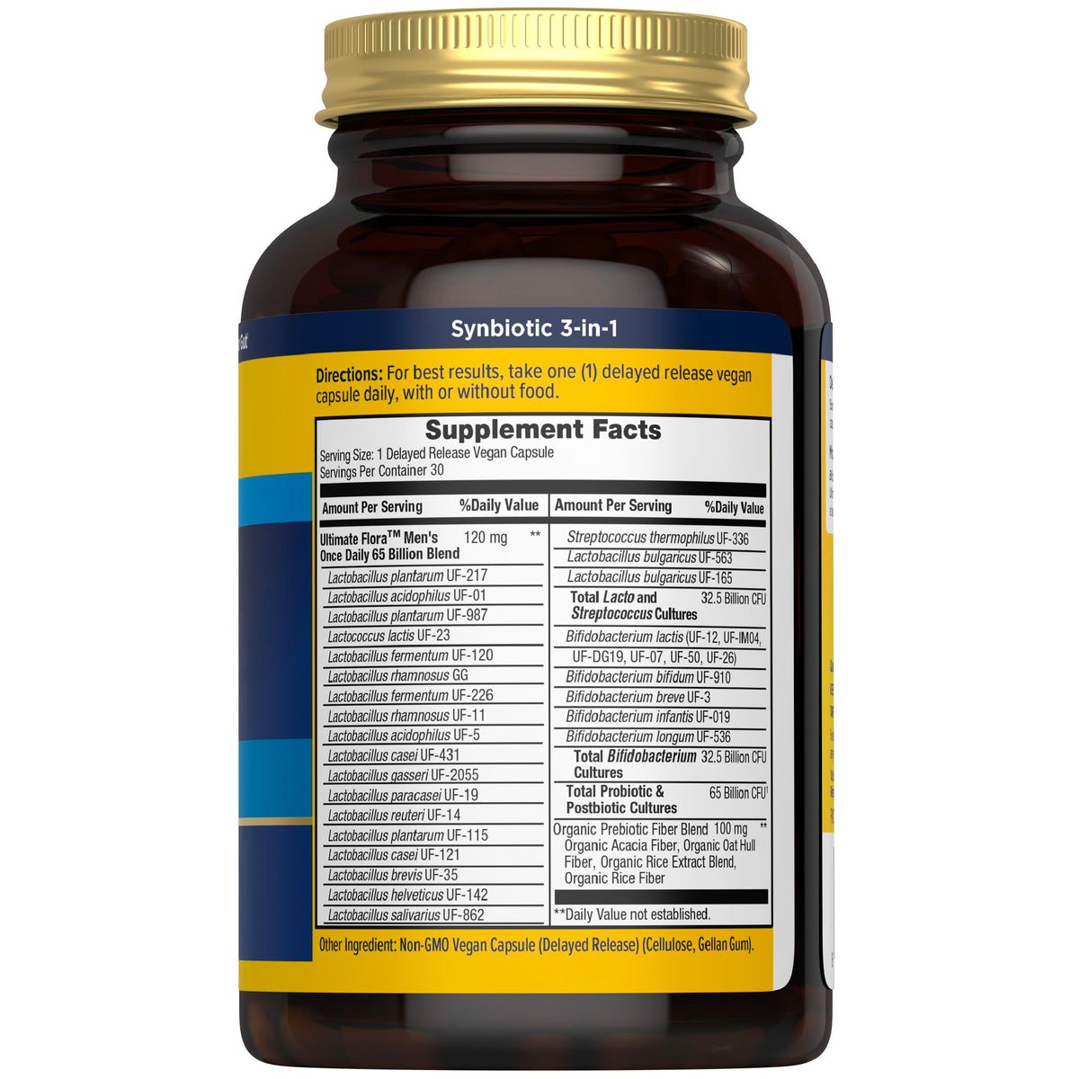 Renew Life Probiotiques pour Hommes 65 Milliards CFU capsules