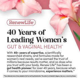Renew Life Probiotiques Vaginal 6 Milliards CFU 50g - présentation des capsules
