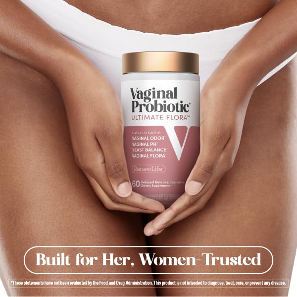 Renew Life Probiotiques Vaginal 6 Milliards CFU 50g - produit avec d'autres compléments alimentaires