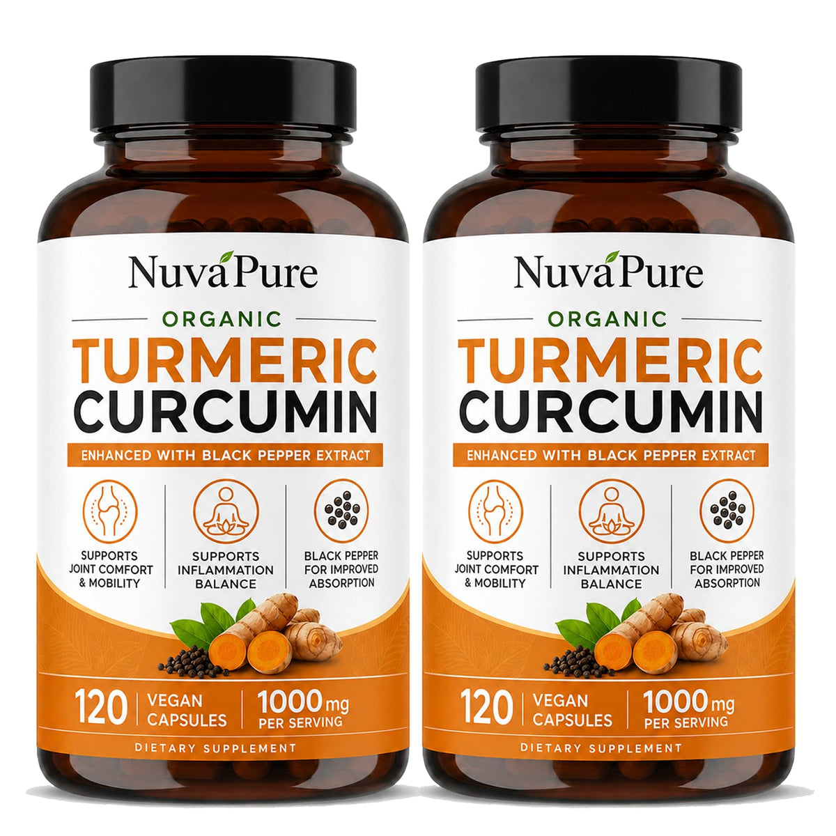 Renovia Oil Curcuma avec Poivre Noir 1000mg boîte avant