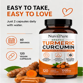 Renovia Oil Curcuma avec Poivre Noir avec bouteille ouverte