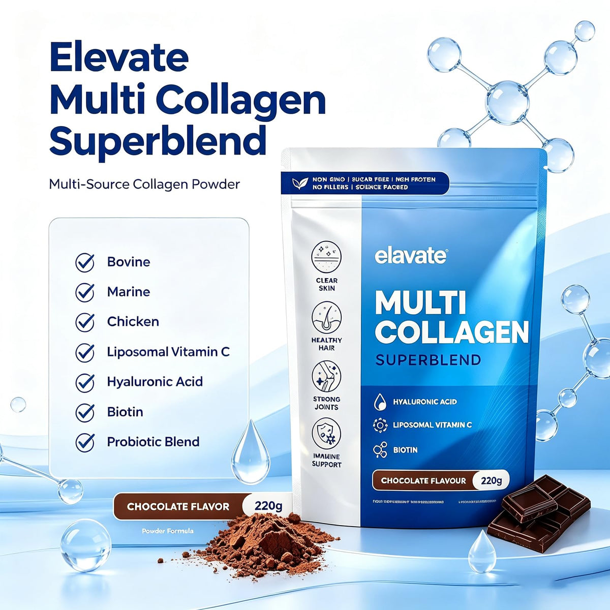 Renovia Oil Multi Collagen Superblend 10 090mg nutritional information