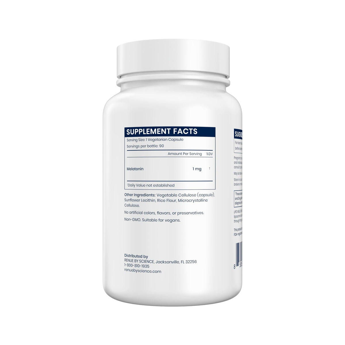 Renue By Science Mélatonine Liposomale 90 Capsules packaging
