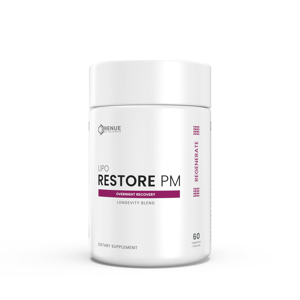 Renue By Science Restore PM 60 capsules vue de face avec étiquette