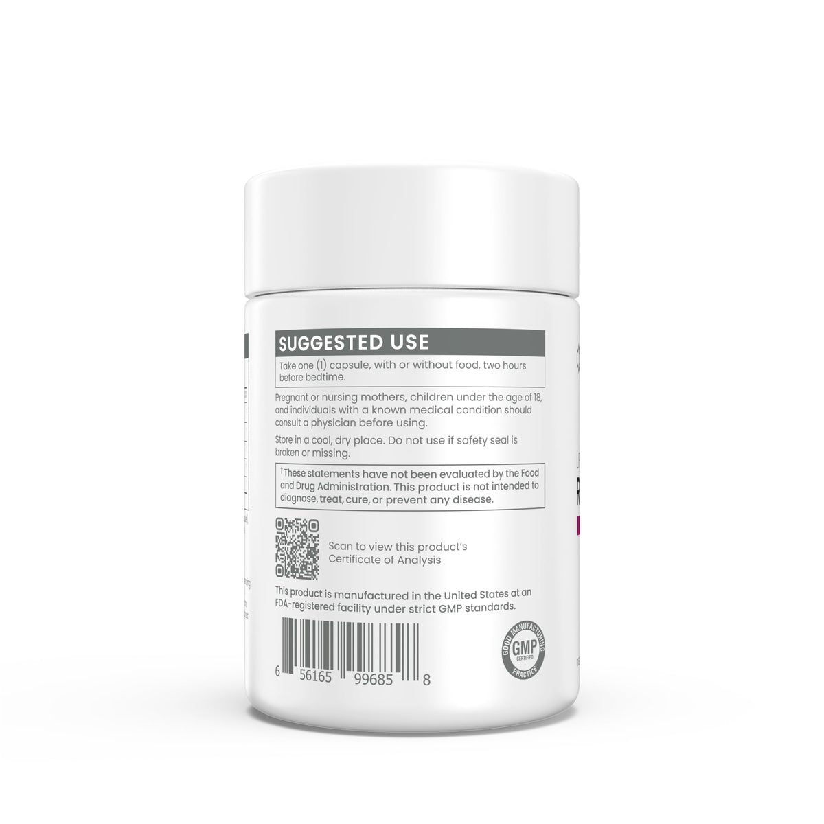 Renue By Science Restore PM capsules montrant le contenu dans une cuillère