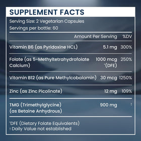 Renue By Science TMG capsules with vitamins B12 and B6