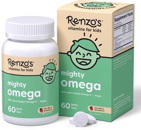 Renzo's Mighty Omega 60 comprimés en bouteille vue de face