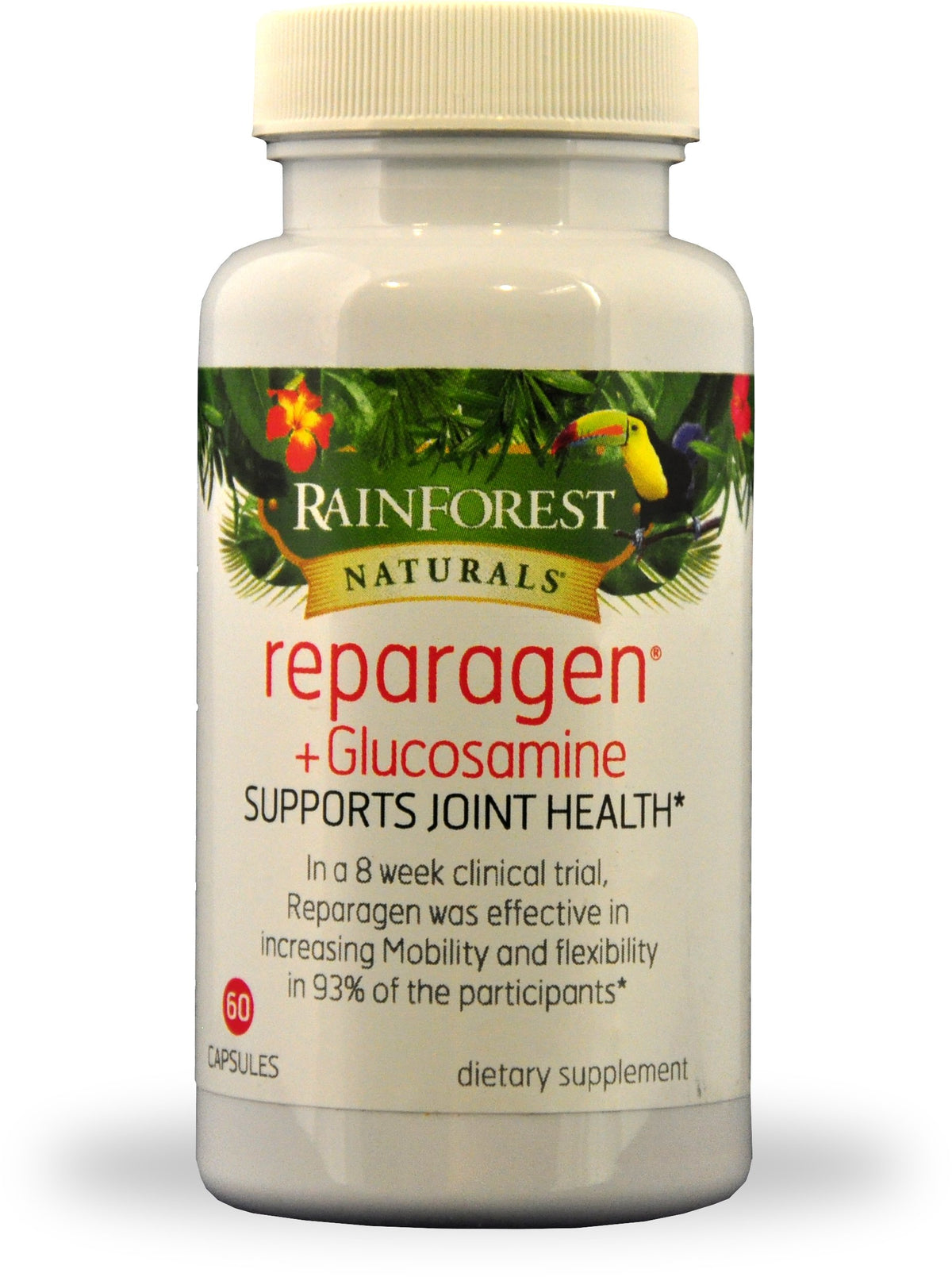 Reparagen Plus Glucosamine 60 capsules vue de face avec emballage