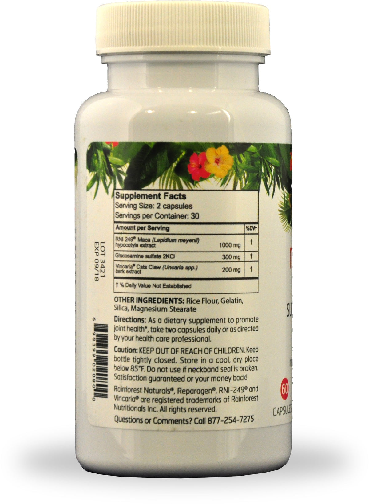 Reparagen Plus Glucosamine capsules ouvertes sur une table