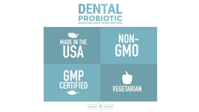 Replenish the Good Probiotique dentaire 60 comprimés à mâcher, mise en scène sur une table