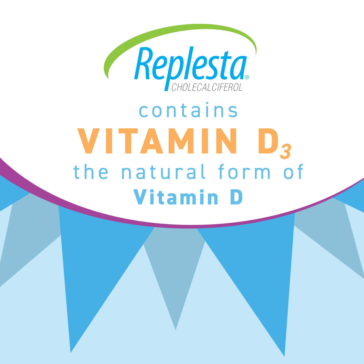 Replesta 50 000 UI Vitamine D3, comprimés mâchables dans la main