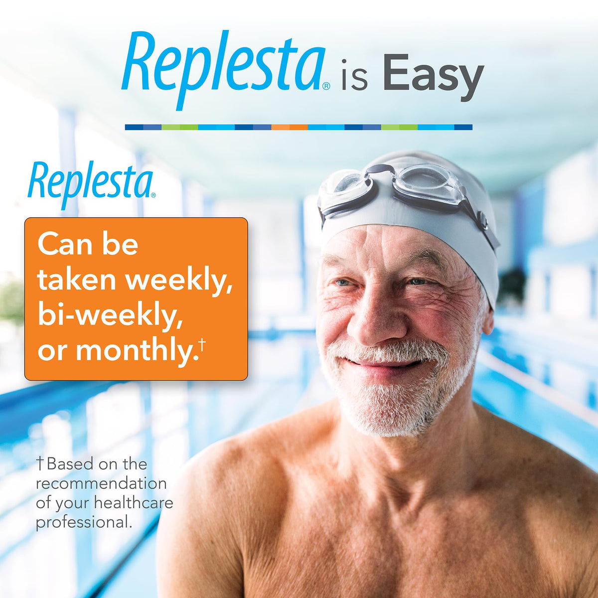 Replesta Vitamine D3 sur fond neutre