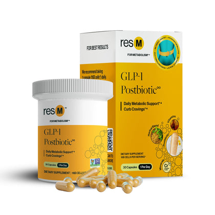 ResBiotic complément alimentaire postbiotique 30 capsules végétariennes vue de face
