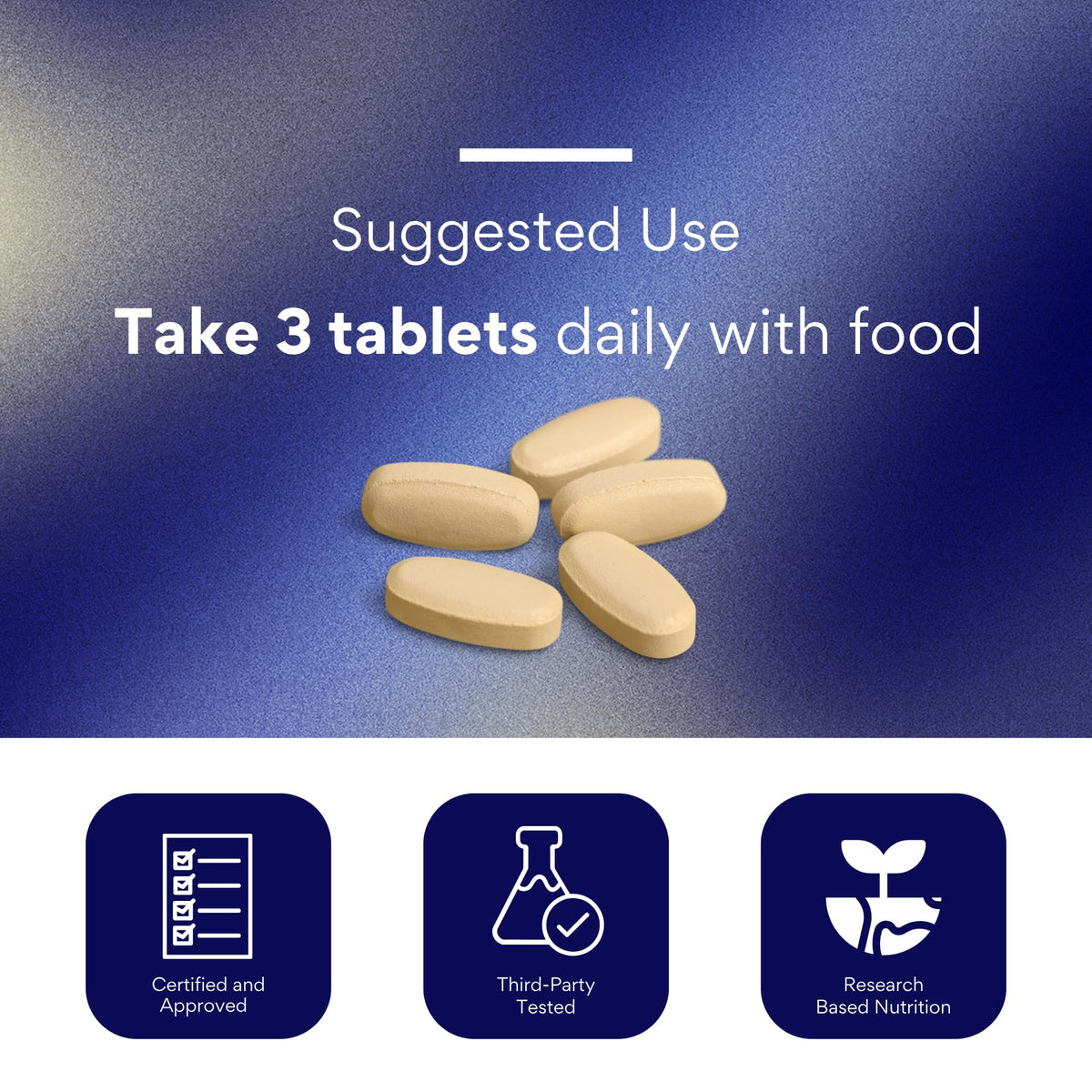 Research Verified complément articulaire 270 capsules dans une main