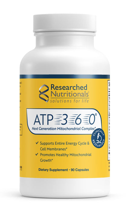 Researched Nutritionals ATP 360 complément alimentaire 90 capsules vue de face
