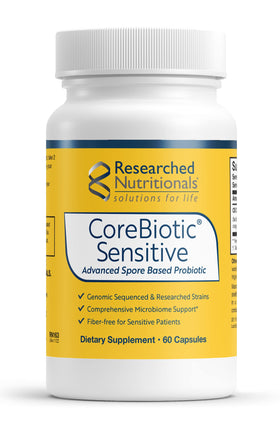 Researched Nutritionals CoreBiotic Sensitive 60 capsules front view
