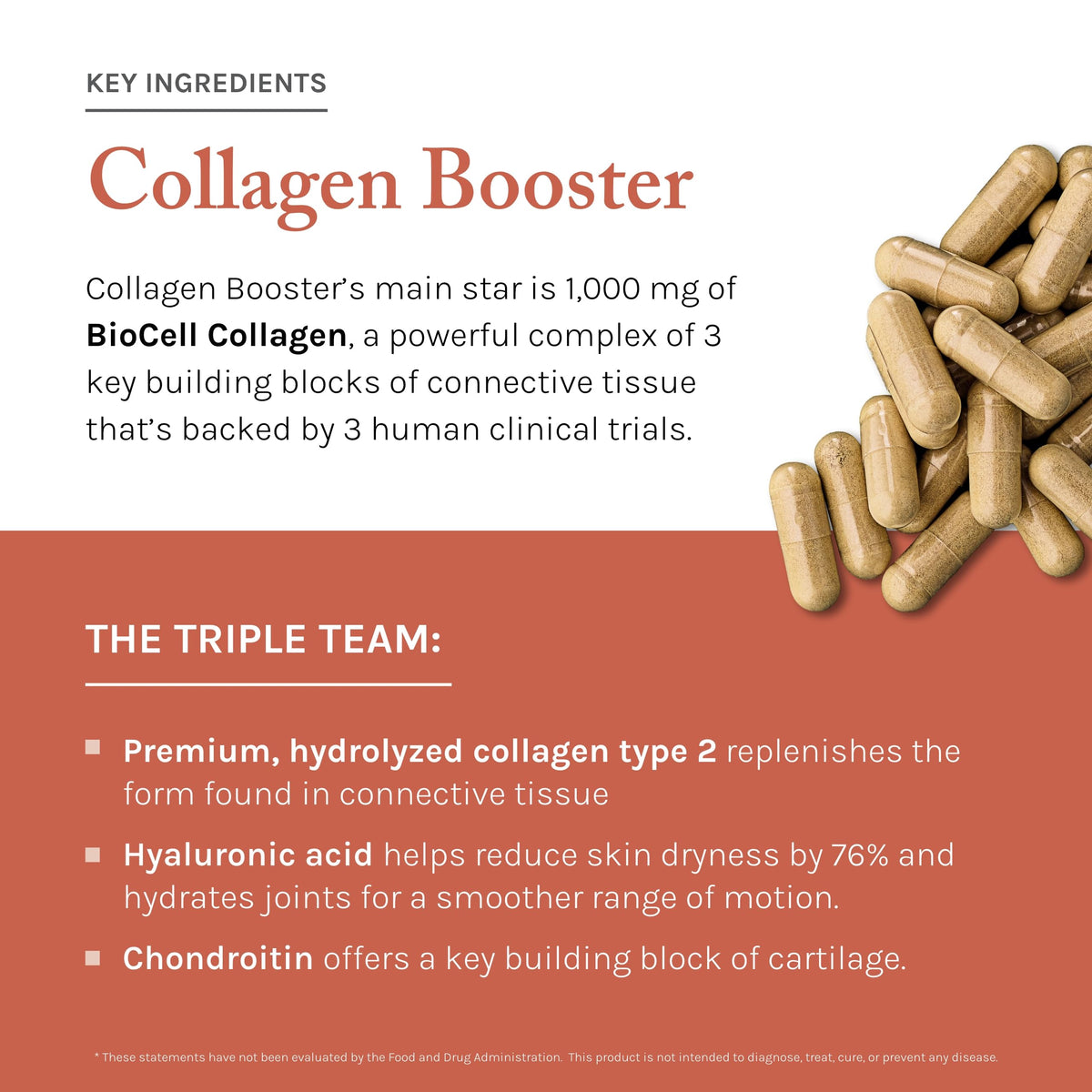 Reserveage Nutrition Collagen support bottle with a measuring spoon