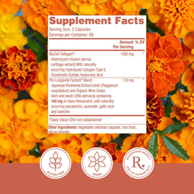 Reserveage Nutrition Collagen support packaging side view
