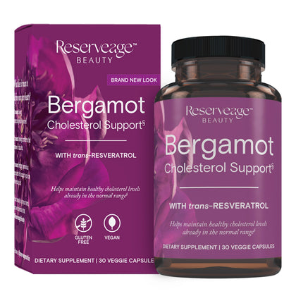 Reserveage Nutrition Complément Bergamot Cholesterol 30 Capsules vue de face