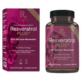 Reserveage Nutrition Resveratrol Plus+ 500 mg boîte avant