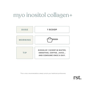 reset wellness Collagène MYO INOSITOL 600 g Non Aromatisé, mélange dans un smoothie