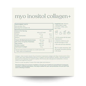 reset wellness Collagène MYO INOSITOL 600 g Non Aromatisé, vue arrière