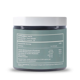 reset wellness MYOINOSITOL+ capsules à côté d'une bouteille d'eau