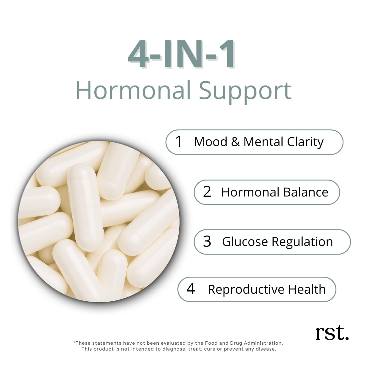 reset wellness MYOINOSITOL+ capsules sur une surface blanche