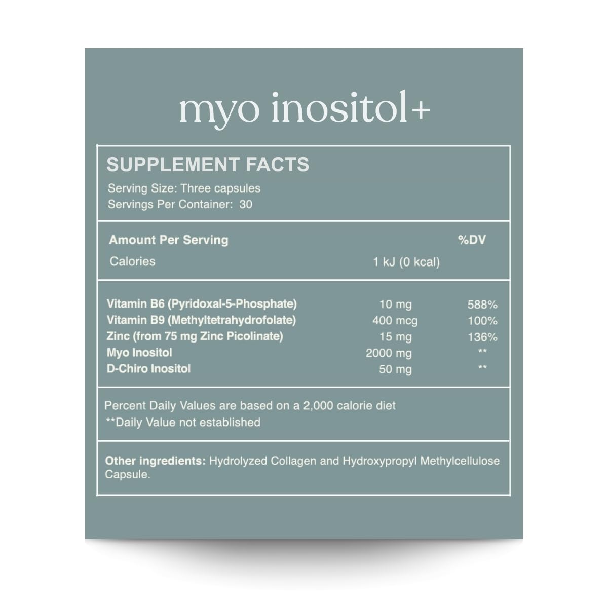 reset wellness MYOINOSITOL+ emballage et capsules