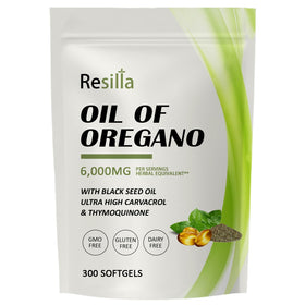 RESILLA gélules d'huile d'orégano et de nigelle, vue de face