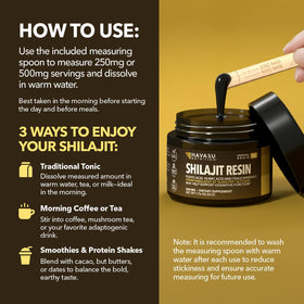 Résine de Shilajit dans le cadre d'un smoothie