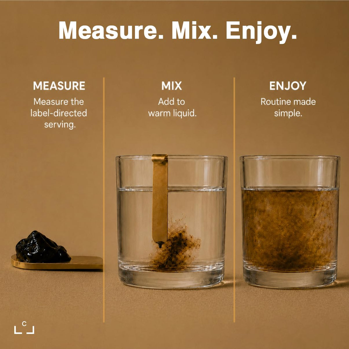 Résine de shilajit Himalayen bio Essencraft avec des ingrédients naturels