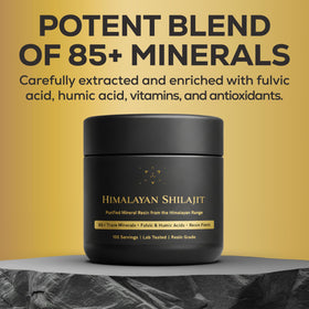 résine de Shilajit Himalayen dans son emballage
