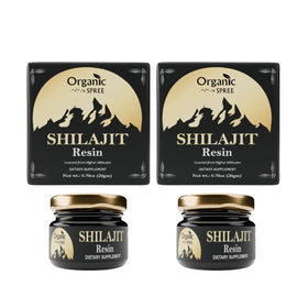 Résine de Shilajit ORGANIC SPREE 20g vue avant avec couleur sombre