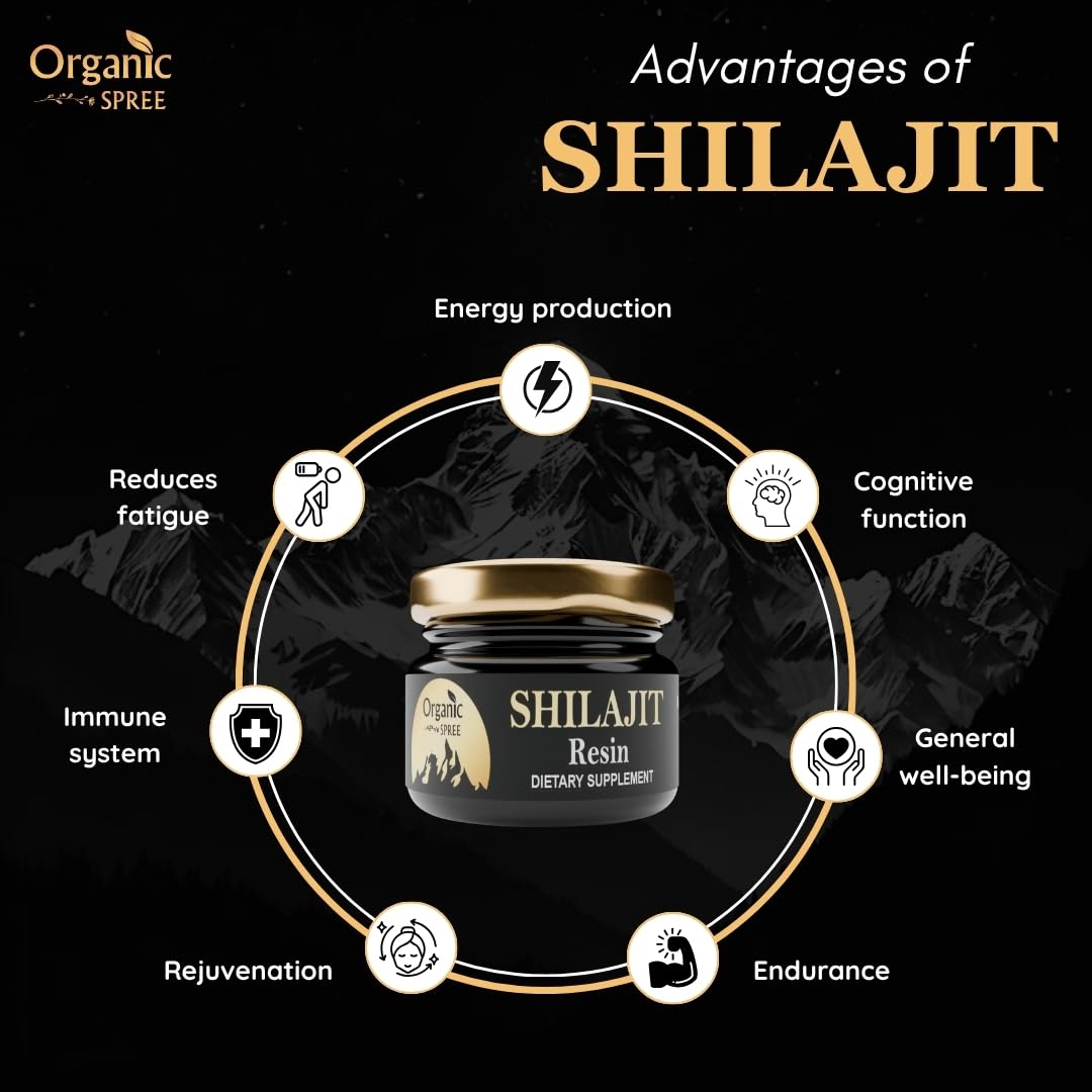 Résine de Shilajit ORGANIC SPREE dans un environnement naturel