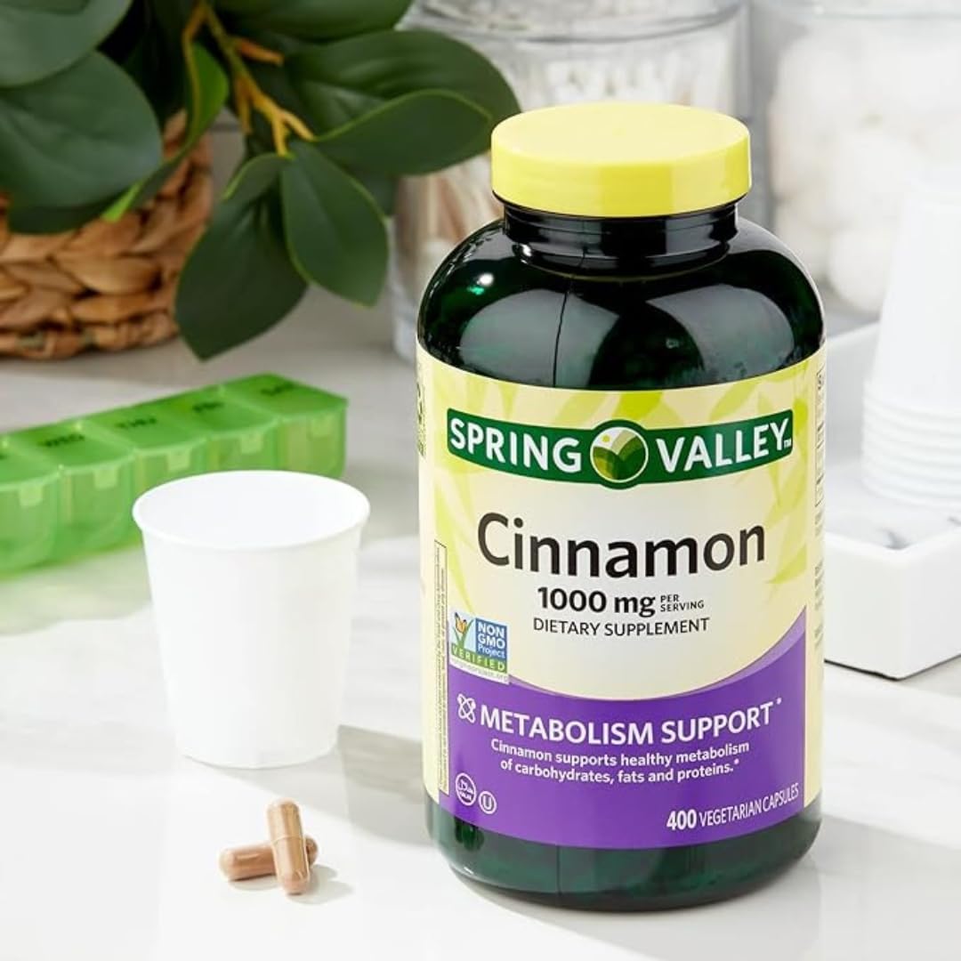 ResMask Complément Alimentaire Cannelle 1000 mg capsules végétariennes sur fond blanc