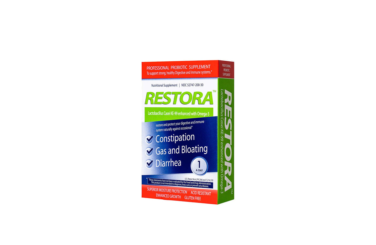 Restora Complément Alimentaire Probiotique 30 capsules vue de face