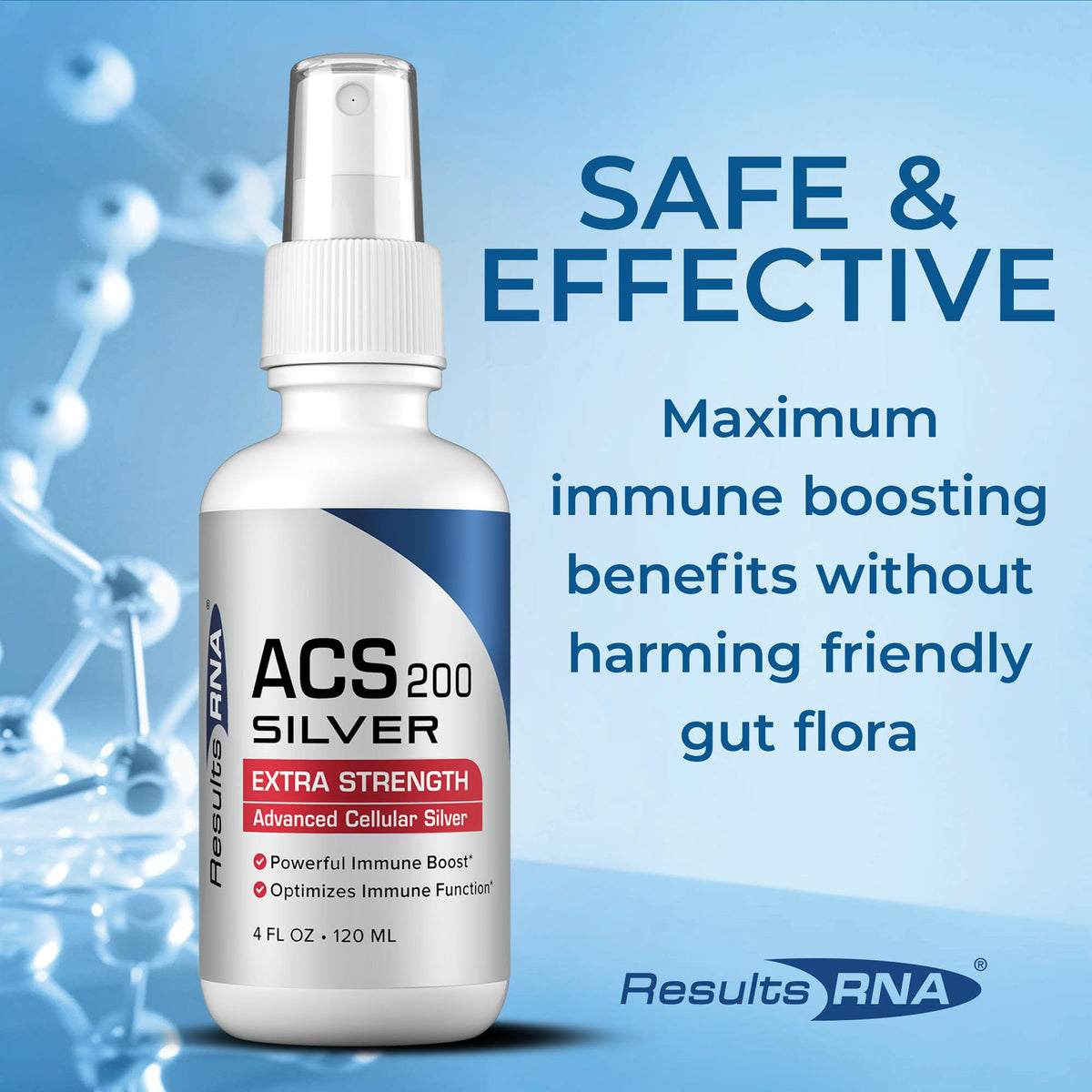 Results RNA ACS 200 Argent Colloïdal 60ml avec étiquette