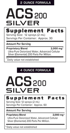 Results RNA ACS 200 Argent Colloïdal Extra Fort avec d'autres compléments