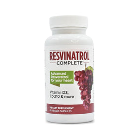 Resvinatrol Complete 60 Capsules vue de face